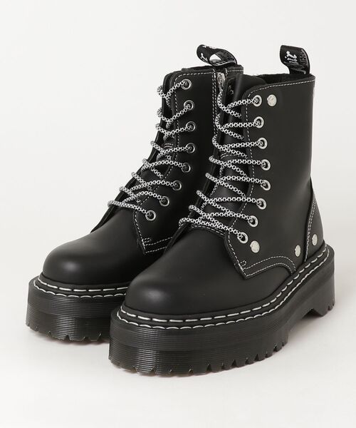 Dr. Martens(ドクターマーチン)の「Dr. Martens/ドクターマーチン JADON ホワイトダブルステッチ 8 ホール ブーツ 43031001(ブーツ・メンズ・ブラック・UK3/UK4/UK5/UK6/UK7/UK8/UK9/UK10/UK11)」の4枚目の写真