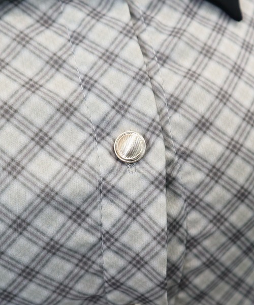 CECIL McBEE（セシルマクビー）の「バイアス柄クレリックシャツワンピース（ワンピース・レディース・ミント/モカ/ベージュ・MEDIUM）」の14枚目の写真