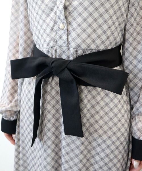 CECIL McBEE（セシルマクビー）の「バイアス柄クレリックシャツワンピース（ワンピース・レディース・ミント/モカ/ベージュ・MEDIUM）」の16枚目の写真