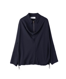 CULLNI（クルニ）の「Airy Cloth Drape Drawstring Half Zip Shirt（シャツ/ブラウス）」