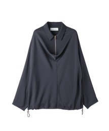 CULLNI（クルニ）の「Airy Cloth Drape Drawstring Half Zip Shirt（シャツ/ブラウス）」