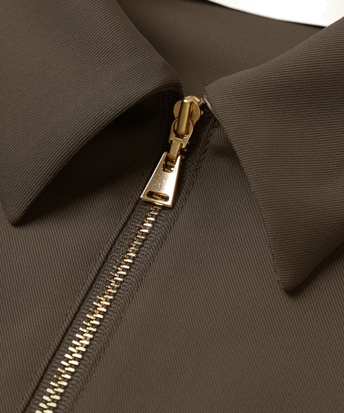 CULLNI（クルニ）の「Airy Cloth Drape Drawstring Half Zip Shirt（シャツ/ブラウス・メンズ・チャコール/ネイビー/ベージュ/ブラック・2/1/0）」の7枚目の写真