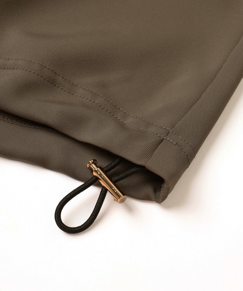 CULLNI（クルニ）の「Airy Cloth Drape Drawstring Half Zip Shirt（シャツ/ブラウス・メンズ・チャコール/ネイビー/ベージュ/ブラック・2/1/0）」の8枚目の写真