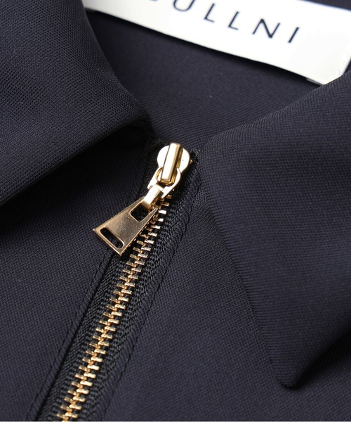 CULLNI（クルニ）の「Airy Cloth Drape Drawstring Half Zip Shirt（シャツ/ブラウス・メンズ・チャコール/ネイビー/ベージュ/ブラック・2/1/0）」の13枚目の写真