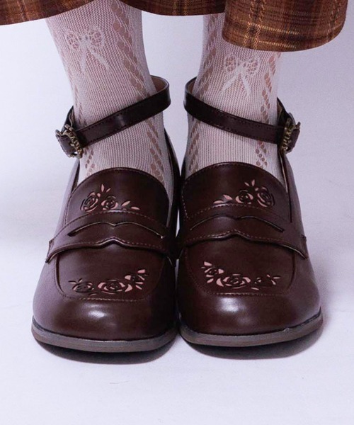 ローズカットワークローファー（パンプス）｜axes femme（アクシーズ