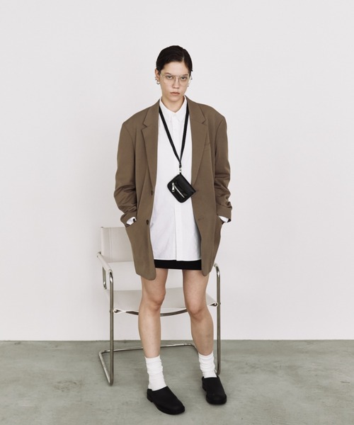 arholiday.standard(エーアールホリデースタンダード)の「lip pocket mini wallet shoulder bag / リップポケットミニウォレットショルダー(ショルダーバッグ・レディース・ブラック/アイボリー・FREE)」の7枚目の写真