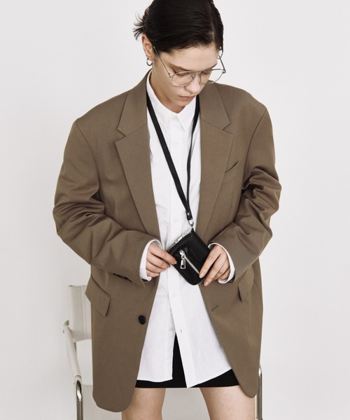 arholiday.standard(エーアールホリデースタンダード)の「lip pocket mini wallet shoulder bag / リップポケットミニウォレットショルダー(ショルダーバッグ・レディース・ブラック/アイボリー・FREE)」の5枚目の写真
