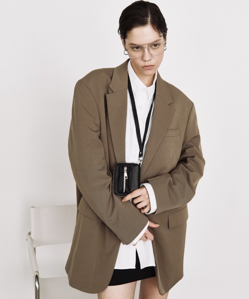arholiday.standard(エーアールホリデースタンダード)の「lip pocket mini wallet shoulder bag / リップポケットミニウォレットショルダー(ショルダーバッグ・レディース・ブラック/アイボリー・FREE)」の6枚目の写真