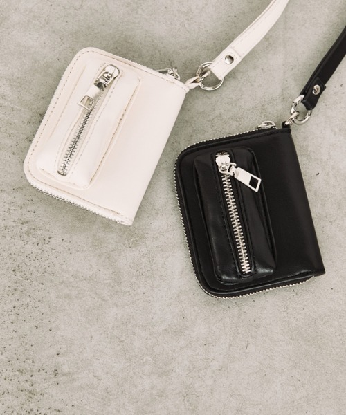 arholiday.standard(エーアールホリデースタンダード)の「lip pocket mini wallet shoulder bag / リップポケットミニウォレットショルダー(ショルダーバッグ・レディース・ブラック/アイボリー・FREE)」の10枚目の写真