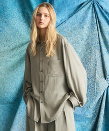 《UNISEX》Calze Cupra Prime-Over Long-sleeve Shirt/カルゼキュプラプライムオーバーロングスリーブシャツ【MAISON SPECIAL/メゾンスペシャル】