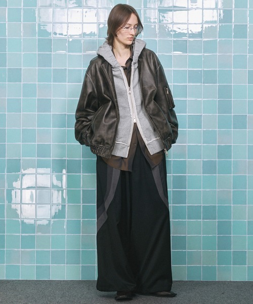 MAISON SPECIAL(メゾンスペシャル)の「《UNISEX》Calze Cupra Prime-Over Long-sleeve Shirt/カルゼキュプラプライムオーバーロングスリーブシャツ【MAISON SPECIAL/メゾンスペシャル】(シャツ/ブラウス・メンズ・ブラック/ライトグリーン/ダークブルー/オレンジ・0/1/2)」の7枚目の写真
