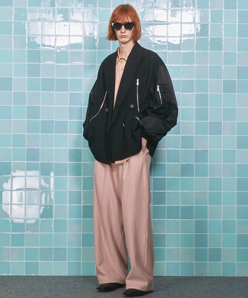 MAISON SPECIAL(メゾンスペシャル)の「《UNISEX》Calze Cupra Prime-Over Long-sleeve Shirt/カルゼキュプラプライムオーバーロングスリーブシャツ【MAISON SPECIAL/メゾンスペシャル】(シャツ/ブラウス・メンズ・ブラック/ライトグリーン/ダークブルー/オレンジ・0/1/2)」の13枚目の写真