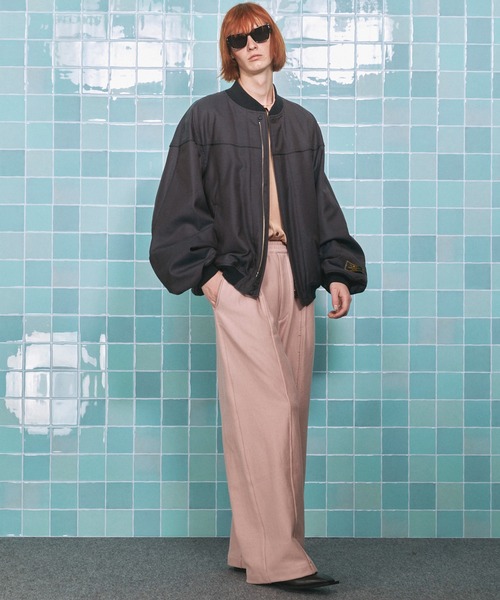 MAISON SPECIAL(メゾンスペシャル)の「《UNISEX》Calze Cupra Prime-Over Long-sleeve Shirt/カルゼキュプラプライムオーバーロングスリーブシャツ【MAISON SPECIAL/メゾンスペシャル】(シャツ/ブラウス・メンズ・ブラック/ライトグリーン/ダークブルー/オレンジ・0/1/2)」の14枚目の写真