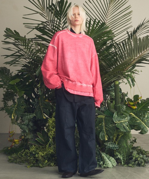 MAISON SPECIAL(メゾンスペシャル)の「《UNISEX》Calze Cupra Prime-Over Long-sleeve Shirt/カルゼキュプラプライムオーバーロングスリーブシャツ【MAISON SPECIAL/メゾンスペシャル】(シャツ/ブラウス・メンズ・ブラック/ライトグリーン/ダークブルー/オレンジ・0/1/2)」の10枚目の写真