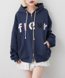 w closet | パッチワークパーカー(パーカー)