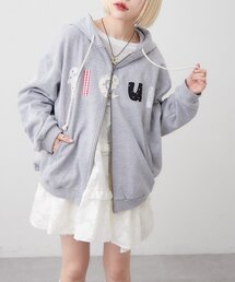 パッチワークパーカー