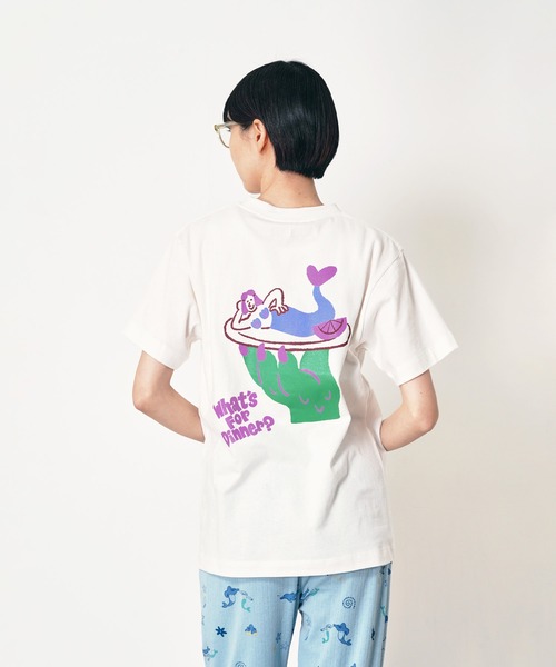 Common Noun(コモン ナウン)の「“SEA” Midori Nakajima 半袖T(Tシャツ/カットソー・レディース・ボルドー/ベージュ/ピンク/ホワイト・L/XL/M)」の5枚目の写真