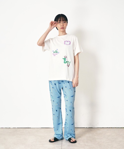 Common Noun(コモン ナウン)の「“SEA” Midori Nakajima 半袖T(Tシャツ/カットソー・レディース・ボルドー/ベージュ/ピンク/ホワイト・L/XL/M)」の16枚目の写真