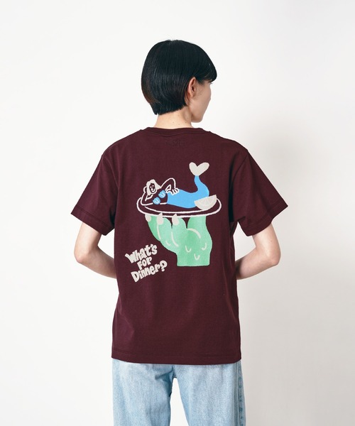 Common Noun(コモン ナウン)の「“SEA” Midori Nakajima 半袖T(Tシャツ/カットソー・レディース・ボルドー/ベージュ/ピンク/ホワイト・L/XL/M)」の14枚目の写真