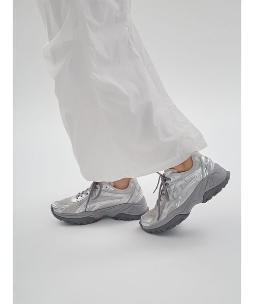 emmi（エミ）の「サイドタックナロースカート/撥水【セットアップ対応】（スカート・レディース・ブラック/チェック/ホワイト・1/0）」の15枚目の写真