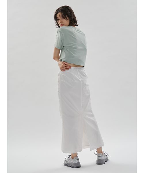 emmi（エミ）の「サイドタックナロースカート/撥水【セットアップ対応】（スカート・レディース・ブラック/チェック/ホワイト・1/0）」の20枚目の写真