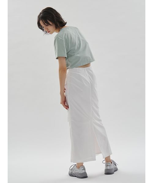 emmi（エミ）の「サイドタックナロースカート/撥水【セットアップ対応】（スカート・レディース・ブラック/チェック/ホワイト・1/0）」の21枚目の写真