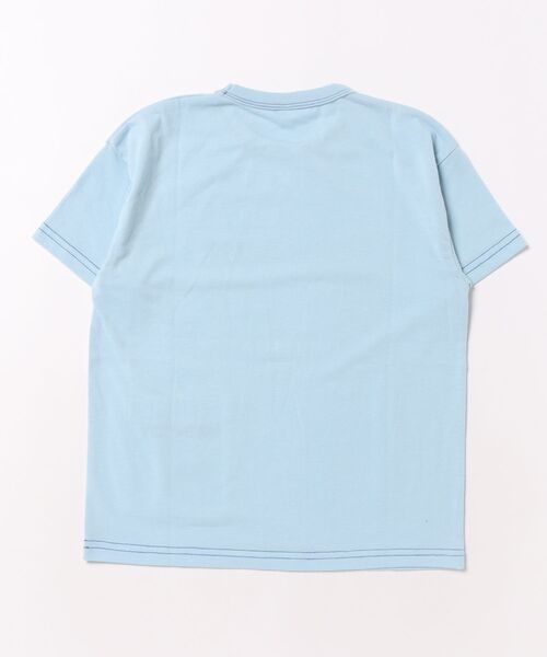 CONVERSE（コンバース）の「CONVERSE/コンバース　リバーシブル半袖Ｔシャツ（Tシャツ/カットソー・キッズ・チャコールグレー/サックスブルー・130cm/140cm/150cm/160cm）」の3枚目の写真