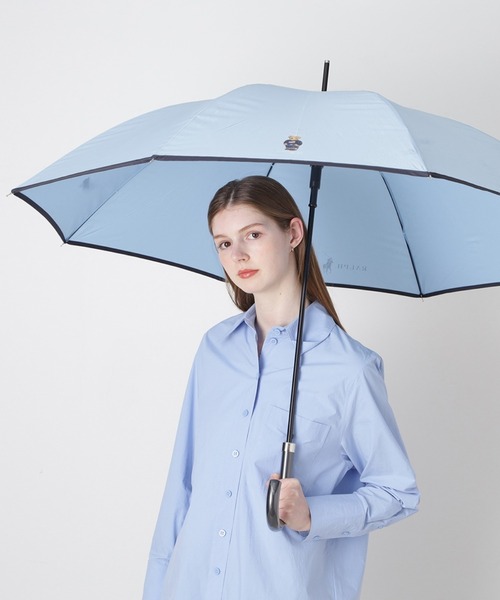 POLO RALPH LAUREN（ポロ ラルフ ローレン）の「【WEB限定】長傘 雨傘 フラッグベア リフレクターロゴ ユニセックス（長傘・メンズ・ブラック/オリーブ/サックスブルー/ベージュ/ダークブルー・FREE）」の5枚目の写真