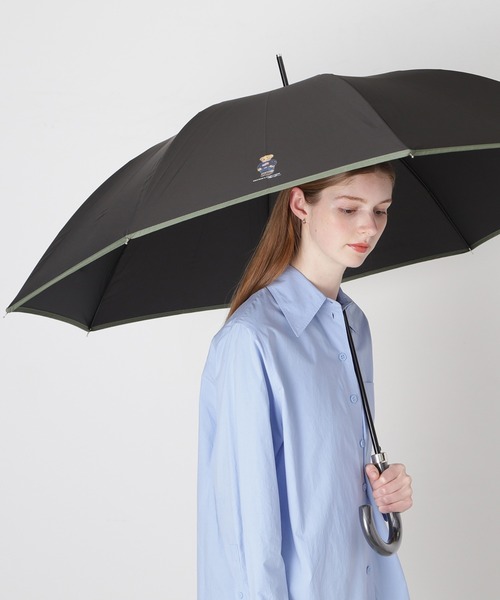 POLO RALPH LAUREN（ポロ ラルフ ローレン）の「【WEB限定】長傘 雨傘 フラッグベア リフレクターロゴ ユニセックス（長傘・メンズ・ブラック/オリーブ/サックスブルー/ベージュ/ダークブルー・FREE）」の2枚目の写真