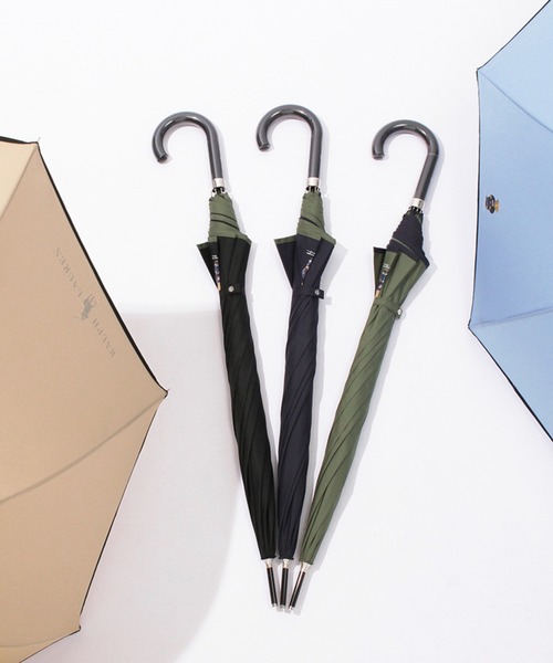 POLO RALPH LAUREN（ポロ ラルフ ローレン）の「【WEB限定】長傘 雨傘 フラッグベア リフレクターロゴ ユニセックス（長傘・メンズ・ブラック/オリーブ/サックスブルー/ベージュ/ダークブルー・FREE）」の6枚目の写真