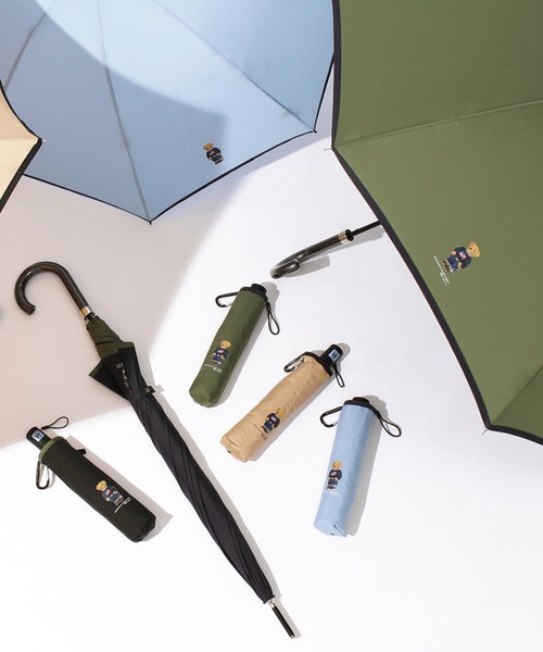 POLO RALPH LAUREN（ポロ ラルフ ローレン）の「【WEB限定】長傘 雨傘 フラッグベア リフレクターロゴ ユニセックス（長傘・メンズ・ブラック/オリーブ/サックスブルー/ベージュ/ダークブルー・FREE）」の8枚目の写真