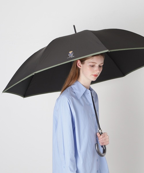 POLO RALPH LAUREN（ポロ ラルフ ローレン）の「【WEB限定】長傘 雨傘 フラッグベア リフレクターロゴ ユニセックス（長傘・メンズ・ブラック/オリーブ/サックスブルー/ベージュ/ダークブルー・FREE）」の10枚目の写真