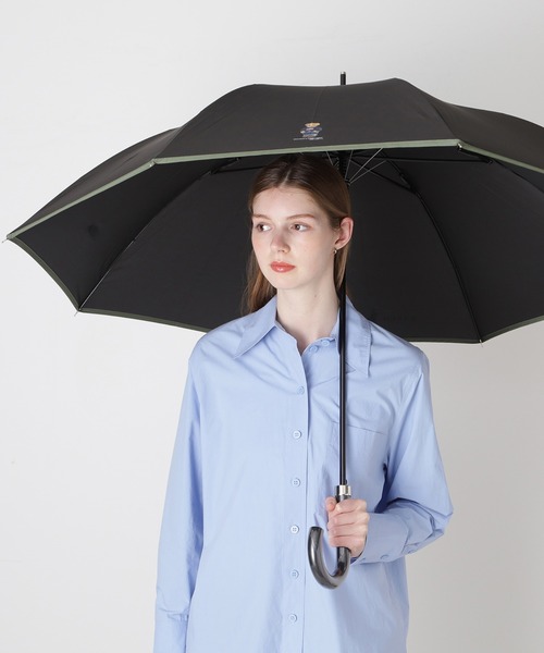 POLO RALPH LAUREN（ポロ ラルフ ローレン）の「【WEB限定】長傘 雨傘 フラッグベア リフレクターロゴ ユニセックス（長傘・メンズ・ブラック/オリーブ/サックスブルー/ベージュ/ダークブルー・FREE）」の9枚目の写真