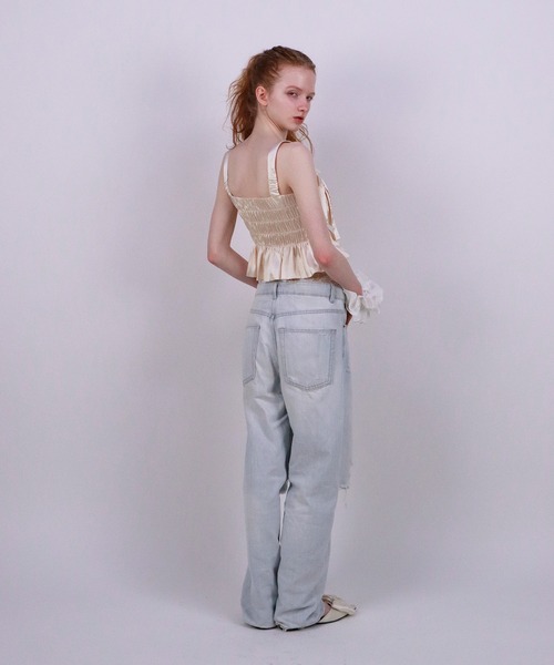 mieya mieya（ミーヤミーヤ）の「【mieya mieya】WHIP BUSTIER/ホイップビスチェ（その他トップス・レディース・アイボリー/ラベンダー・FREE）」の7枚目の写真