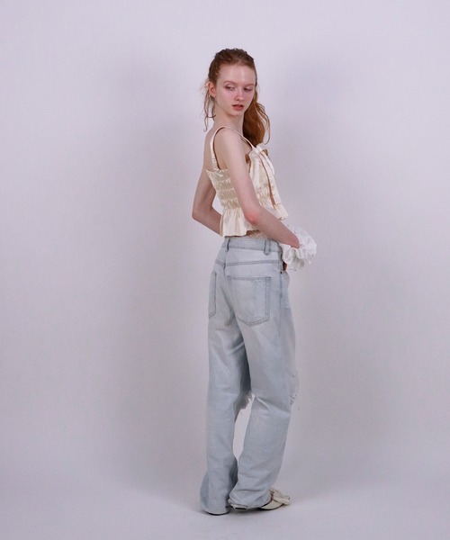 mieya mieya（ミーヤミーヤ）の「【mieya mieya】WHIP BUSTIER/ホイップビスチェ（その他トップス・レディース・アイボリー/ラベンダー・FREE）」の8枚目の写真