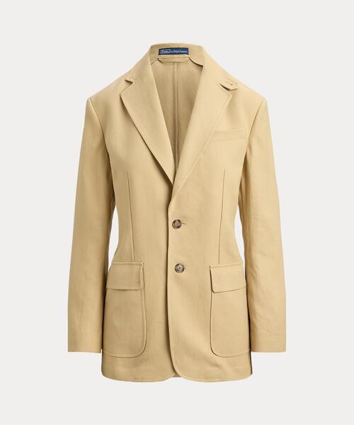 POLO RALPH LAUREN（ポロ ラルフ ローレン）の「シングルブレステッド ヘンプ ブレザー（テーラードジャケット・レディース・ブラウン・4/0/2）」の9枚目の写真