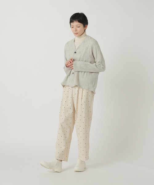Plantation(プランテーション)の「ドットコーデュロイ / パンツ / S(その他パンツ・レディース・グレー/オフホワイト・M size)」の9枚目の写真