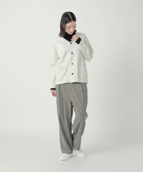 Plantation(プランテーション)の「ドットコーデュロイ / パンツ / S(その他パンツ・レディース・グレー/オフホワイト・M size)」の11枚目の写真