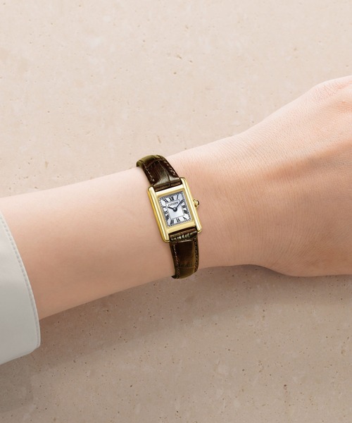 Kii（キー）の「kii: キー 光発電エコ・ドライブ Classic Square EG2797-13A/EG2799-18W（アナログ腕時計・レディース・イエローゴールド/ゴールド・FREE）」の3枚目の写真