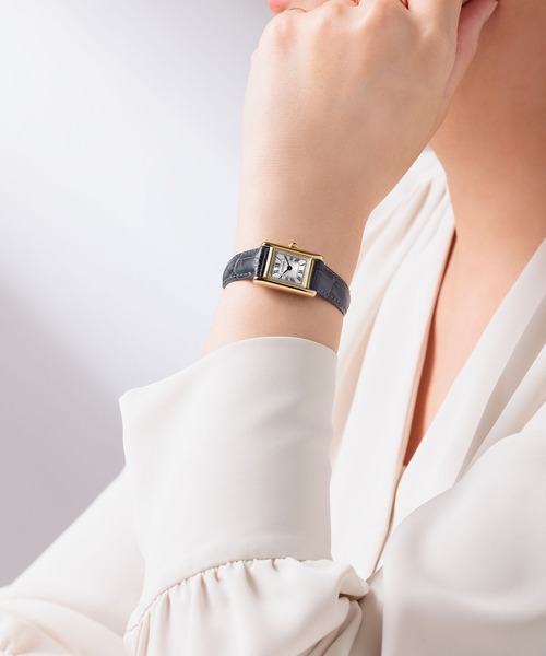 Kii（キー）の「kii: キー 光発電エコ・ドライブ Classic Square EG2797-13A/EG2799-18W（アナログ腕時計・レディース・イエローゴールド/ゴールド・FREE）」の8枚目の写真