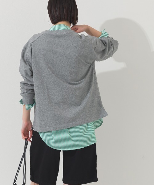 OMNES(オムネス)の「ロゴプリント長袖Tシャツ EASTVILLAGE(Tシャツ/カットソー・レディース・ピンク/ライトグレー/ネイビー/ホワイト・MEDIUM/X-LARGE/LARGE)」の12枚目の写真