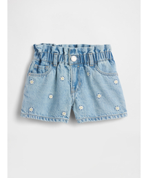 GAP | 刺しゅう デニム ストライド ショートパンツ (幼児・ベビー)(デニムパンツ)