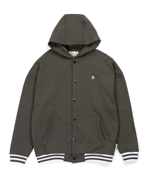 The DUFFER of ST.GEORGE（ザダファーオブセントジョージ）の「「AIR FLEX」SNAP PARKA：機能素材「エアフレックス」セットアップ スナップパーカー（パーカー・メンズ・グレイッシュベージュ/ブラック・X-LARGE/LARGE/MEDIUM/SMALL）」の10枚目の写真