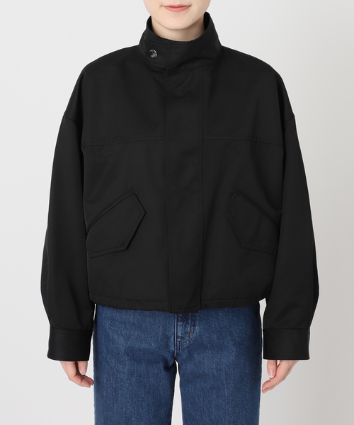 B.C STOCK（ベーセーストック）の「スタンドショートブルゾン（ブルゾン・レディース・ベージュ/ブラック・FREE）」の18枚目の写真