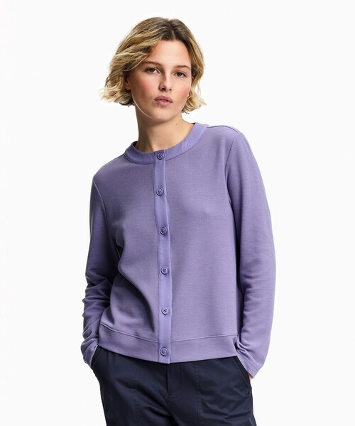 AIGLE(エーグル)の「UVカット 長袖ワッフルカーディガン(カーディガン/ボレロ・レディース・パープル/ベージュ/ネイビー・L/M/S)」の9枚目の写真