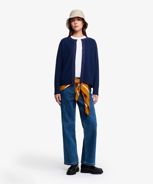 AIGLE(エーグル)の「UVカット 長袖ワッフルカーディガン(カーディガン/ボレロ・レディース・パープル/ベージュ/ネイビー・L/M/S)」の5枚目の写真