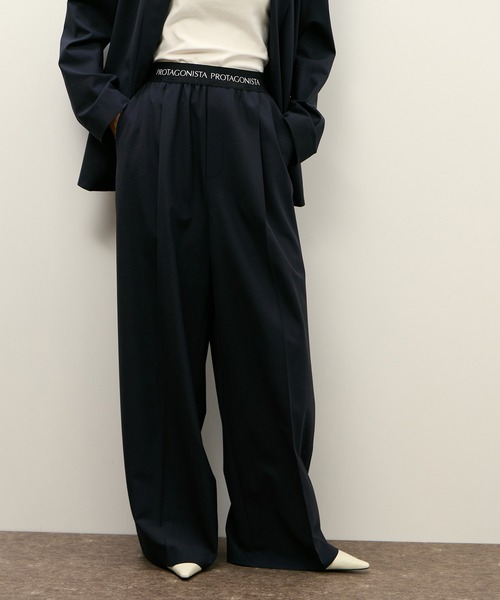 ADAM ET ROPE'（アダムエロペ）の「【PROTAGONISTA for ADAM ET ROPE'】別注2wayストレッチ Washable Pants（スラックス・レディース・ネイビー/グレー・1/0）」の8枚目の写真