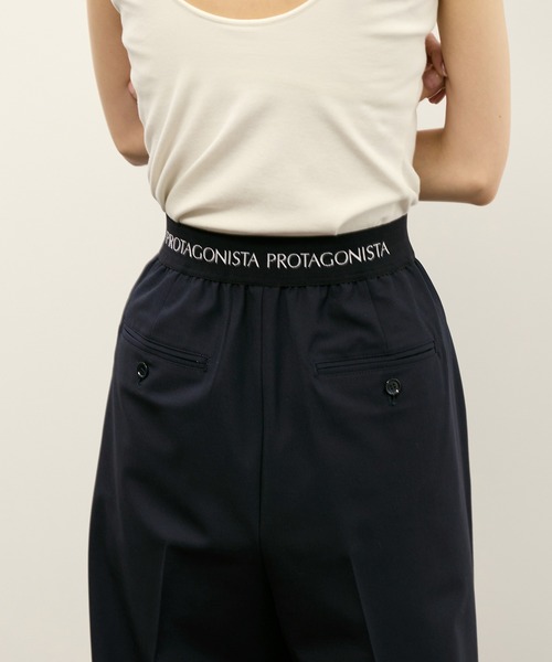 ADAM ET ROPE'（アダムエロペ）の「【PROTAGONISTA for ADAM ET ROPE'】別注2wayストレッチ Washable Pants（スラックス・レディース・ネイビー/グレー・1/0）」の11枚目の写真