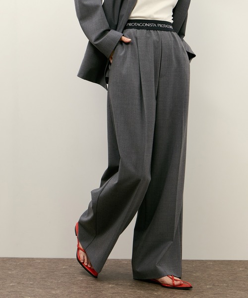 ADAM ET ROPE'（アダムエロペ）の「【PROTAGONISTA for ADAM ET ROPE'】別注2wayストレッチ Washable Pants（スラックス・レディース・ネイビー/グレー・1/0）」の12枚目の写真