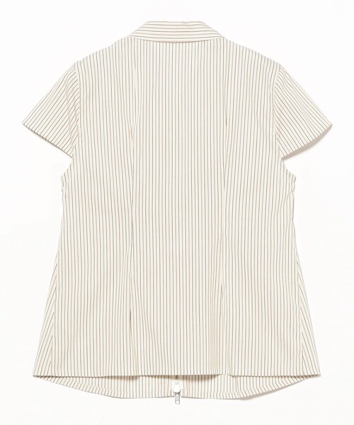 Ray BEAMS(レイビームス)の「【8/6 再値下げ】ストライプ ジップ シャツ ハーフスリーブ(シャツ/ブラウス・レディース・ベージュ/ブルー・ONE SIZE)」の20枚目の写真